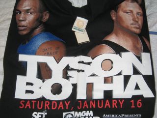 Mike Tyson vs Frans Botha MGM Las Vegas Authentic Vintage T Shirt XL 