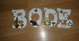 Custom Wooden Wall Letters Lambs Ivy Enchanted Forest