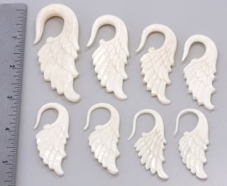   Wings D Bone Hanger Organic Body Jewelry 2mm 8mm Price per 1
