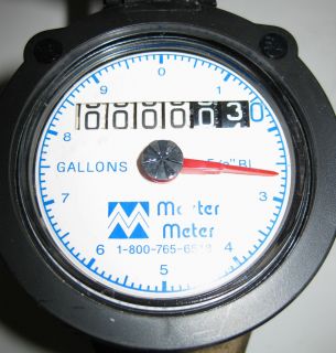 Master Meter Awwa Brass Body Water Meter 5 8 x 3 4 US Gallons BL05 