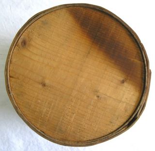 Antique Box Grain Measure Cylinder Wood Lidded C1880