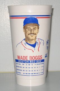 1992 Wade Boggs Boston Red Sox Souvenir Cup Tampa Bay Devil Rays MLB 