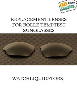 Replacement Lenses for Bolle Temptest Sunglasses in Dark Smoke 
