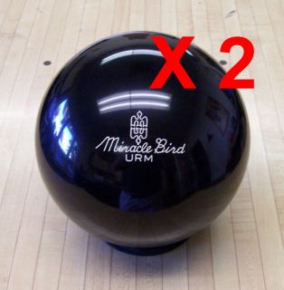 Two New 15 Black Bowling Balls Miracle Bird  15lb