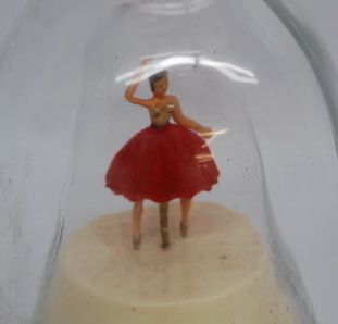 Vintage Bols Dancing Ballerina Liquor Bottle Glass