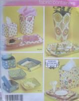 Fabric Container Craft Pattern Simplicity 4362 Botsford