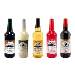 Fee Brothers Flavored Cocktail Syrup Set 5 Bottles
