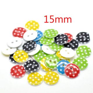   Holes Resin Sewing Buttons Scrapbooking 15MMDIA Knopf Bouton