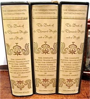ARABIAN NIGHTS: THE BOOK OF A THOUSAND NIGHTS AND A NIGHT 6 volumes,3 