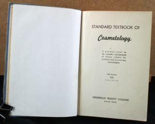 Standard Textbook of Cosmetology Marinello Beauty College Dallas TX 