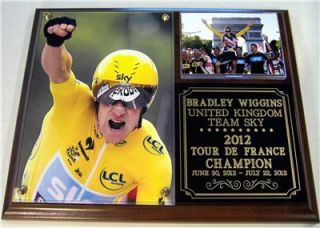 Bradley Wiggins 2012 Tour de France Champion July 22 2012 Photo Plaque 