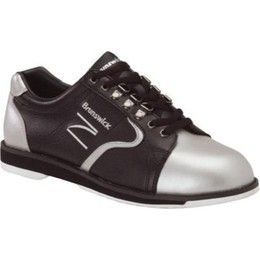   Zone Mens Black Silver Bowling Shoes Size 7 14 Medium