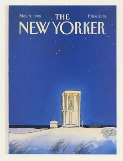 1988 Arthur Getz Telephone Booth New Yorker Cover Print