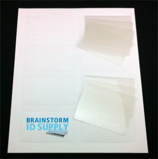 ID Card Kit for Inkjet Includes Teslin Gloss Butterfly Pouch 