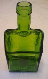   Antique ~ Green Glass  E.C. BOOZS OLD CABIN WHISKY  Bottle ~ 1840