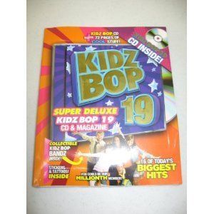 New Kidz Bop 19 Super Deluxe 16 Song CD Magazine Bandz Stickers Tattoo 