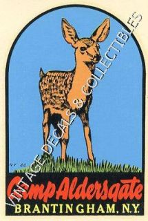 Vintage Camp Aldersgate Brantingham New York State Deer 1960s Travel 