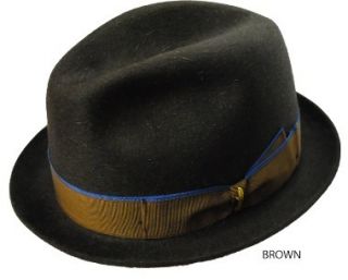 Borsalino Paolo Fur Felt Hat Brown Great Condtion Retail $300 HTF RARE 
