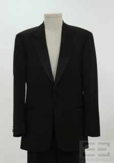 Boss Hugo Boss Mens 2pc Black Tuxedo Jacket Pants Set Size 40R