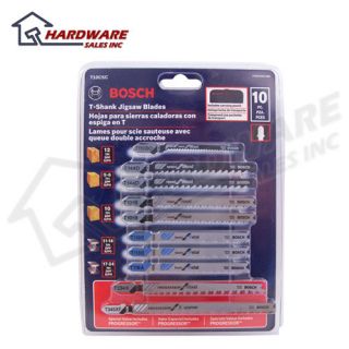Bosch T10CSC T Shank Jig Saw Blade Assortment 10 Pack