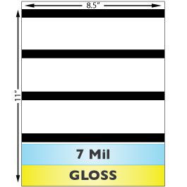 10 Mil Gloss Full Sheet Laminate Sets w Magnetic Stripes 25 Sets 50 