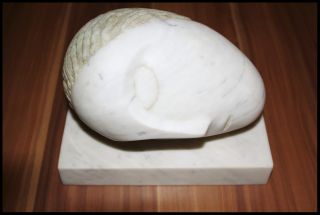 BEAUTIFUL SMALL MARBLE SCULPTURE BY BRANCUSI THE SLEEPING HEAD