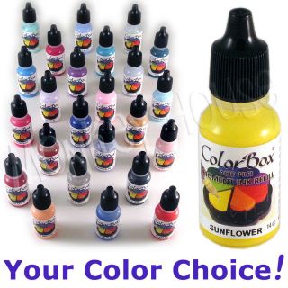 ColorBox Pigment Ink Bottle Colors N thru Z Stamp Pad Reinker Inkpad 