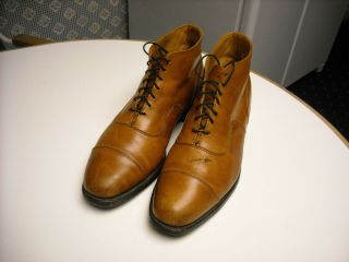 Mens Allen Edmonds Brantley 3 4 Height Dress Shoe Boot Brown 9 5 D 