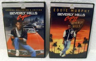 Lot of 2 Beverly Hills Cop 1 and 2 DVD Set Gnelty Used Complete Eddie 
