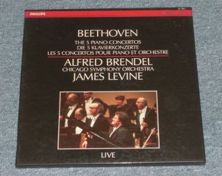 ALFRED BRENDEL piano BEETHOVEN LEVINE PHILIPS DIGITAL 4LP MINT