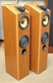 CDM 7NT Tower Speakers Bowers Wilkins in Nice Cond in Natural Cherry 