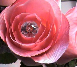 Diamante Bouquet Wedding Flower Cake Jewelry Pins