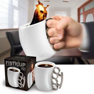 Fisticup New Brass Knuckles Coffee Mug by Fred Friends