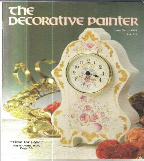 Decorative Painter Issue 1 Magazine Rosemaling Oils Acrlics