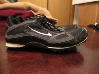 Nike Bowerman Zoom Rival MD Mens Track Field Black Running Shoes Sz 9 