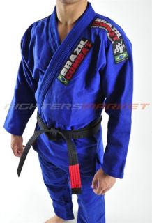 Brazil Combat Jiu Jitsu Light Gi Blue A1 bjj Kimono