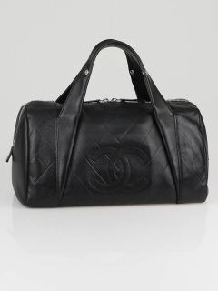   the chanel black leather chevron bowler bag makes a perfect everyday