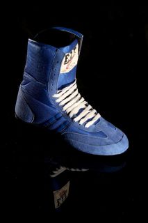  New Blue Suede Boxing Boots