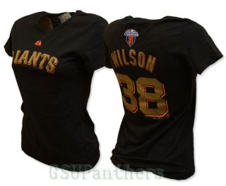 Brian Wilson Giants Womens WS Champs Jersey T Shirt