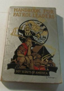 1945 Boy Scout Handbook for Patrol Leaders Hy Hintermeister Cover Art 