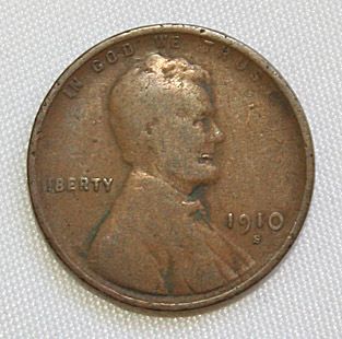  1910 s Semi Key Date Lincoln Cent VG Condition