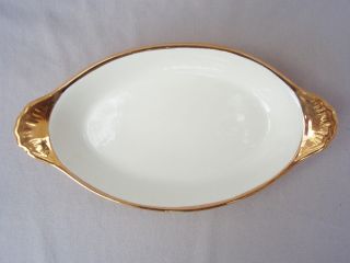 Hall Golden Glo 529 Casserole or Serving Dish 22 Carat Gold