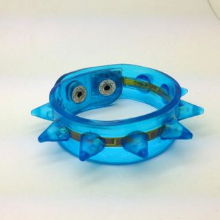 Xmas Gift Bright Flash Blinking Spiked Bracelet LED Wrist Band Toy for 