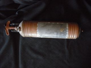 Vintage Pyrene Fire Extinguisher w Mounting Bracket