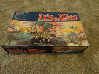 MILTON BRADLEY 1984 AXIS & ALLIES GAME MASTER SERIES WAR BOARD GAME 