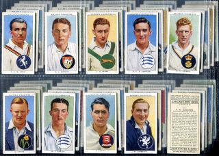   John Player Sons Cricketers 1938 England V Australia Bradman