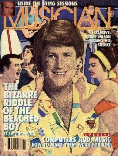 Brian Wilson Musician Magazine Aug 1985 Beach Boys
