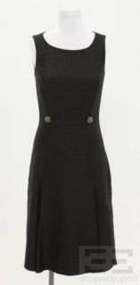 Signature Saks Fifth Avenue Black Brocade Sleeveless Dress Size 4 New 