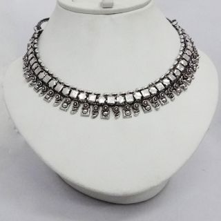   Ethnic Tribal Brass Metal Necklace Indian Women Fashion Jewelry