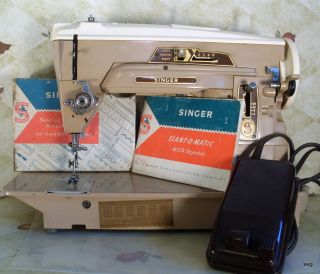 Heavy Duty SINGER 403A Slant O Matic Sewing Machine GREAT QUILTER Sew 